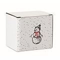 Seasonal ceramic mug 300ml, black/red