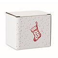 Seasonal ceramic mug 300ml, red
