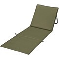 Serene beach lounger, forest green