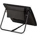 Serene beach lounger, solid black