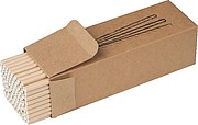 Set of 100 drink straws made of paper