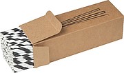 Set of 100 drink straws made of paper