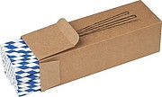 Set of 100 drink straws made of paper