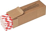 Set of 100 drink straws made of paper