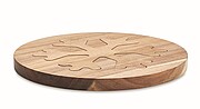 Set of 2 acacia wood pot holder
