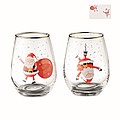 Set of 2 Christmas glasses