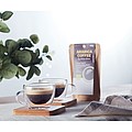Set of 2 double wall espresso glasses with bamboo saucer. Presented in Kraft paper box.