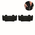 Set of 2 sports knee support, black