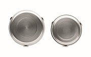 Set of 2 stainless steel boxes