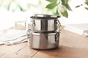Set of 2 stainless steel boxes