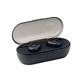Set of 2 wireless TWS 5.0 Bluetooth stereo earphones with 45 mAh battery build-in.