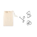 Set of 3 metal brain teasers