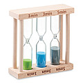Set of 3 wooden sand timer MO6762-40