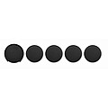 Set of 4 PU coasters, black