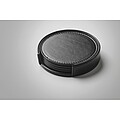 Set of 4 PU coasters, black