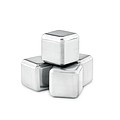 Set of 4 SS ice cubes in pouc