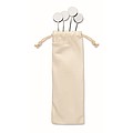 Set of 4 stainless steel drink stirrers