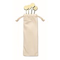Set of 4 stainless steel drink stirrers