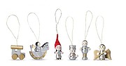 Set of 6 Xmas decoration