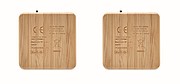 Set of Bamboo wireless speaker