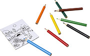 Set of colouring pencils and colouring sheets