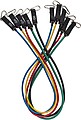 Set of five fitness elastics in polyester (210D) drawstring bag