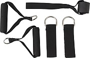 Set of five fitness elastics in polyester (210D) drawstring bag