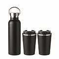 Set of stainless steel double walled bottle