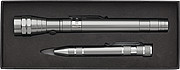 Set of torch and screwdriver in gift box