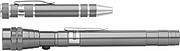 Set of torch and screwdriver in gift box