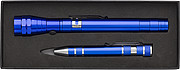 Set of torch and screwdriver in gift box