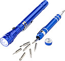 Set of torch and screwdriver in gift box