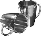 Set of two steel mugsSilver