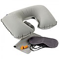 Set w/ pillow, eye mask, plugs, grey
