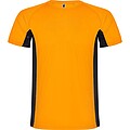 Shanghai short sleeve mens sports t-shirt, fluor orange, size S