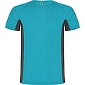 Shanghai short sleeve mens sports t-shirt, turquoise, size S