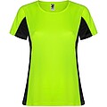 Shanghai short sleeve womens sports t-shirt, fluor green, size M