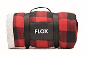 Sherpa lined fleece blanket