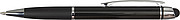 Shiny ballpen with matching coloured rubber grip