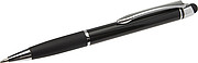 Shiny ballpen with matching coloured rubber grip