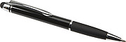 Shiny ballpen with matching coloured rubber grip