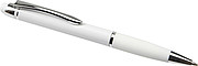 Shiny ballpen with matching coloured rubber grip