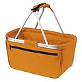 Shopper basket with zip pocket, orange