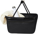 Shopper basket with zip pocket, turquise $