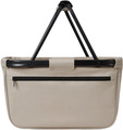 Shopper basket with zip pocket, turquise $ $