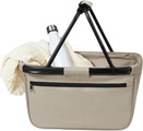 Shopper basket with zip pocket, turquise $ $