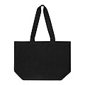 Shopper made of cotton canvas, black