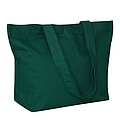 Shopper made of cotton canvas, dark green