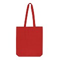 Shopper made of cotton twill, red