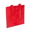 Shopping bag in nonwoven, red